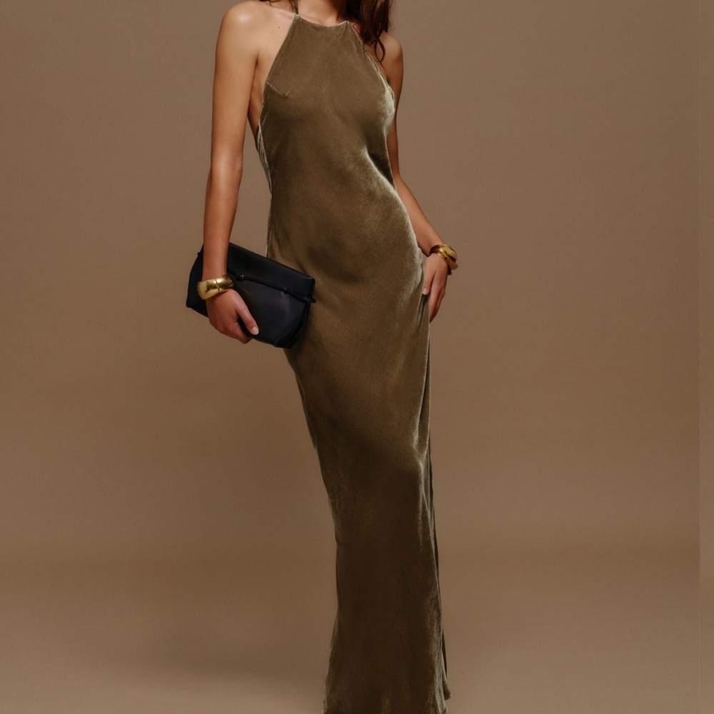 Reformation Jeany Velvet Dress XS